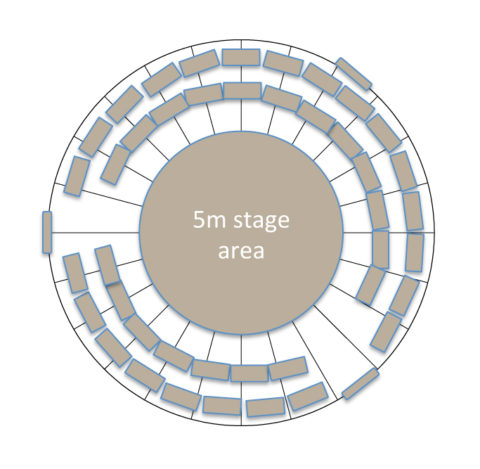 33ft Yurt Roundhouse with 5m stage 84 seated 19 on cushions 33ft Yurt Roundhouse with 5m stage 84 seated 19 on cushions