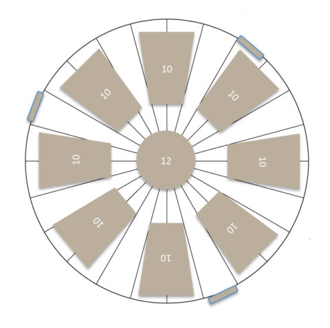 33ft Yurt seating 92 people