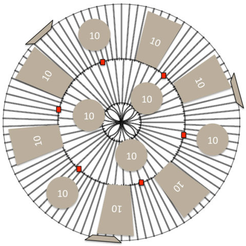 40ft Yurt seating 120 people